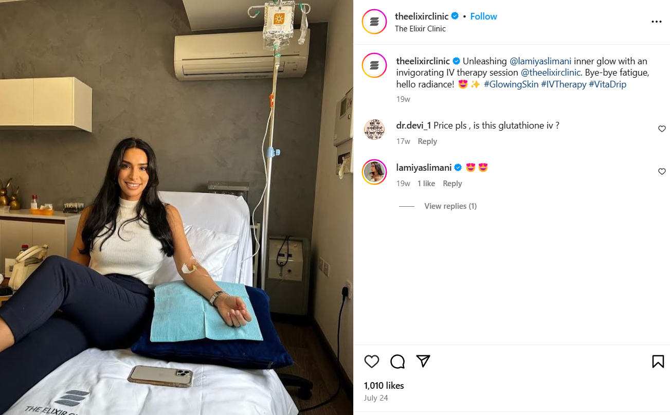 instagram feed iv therapy